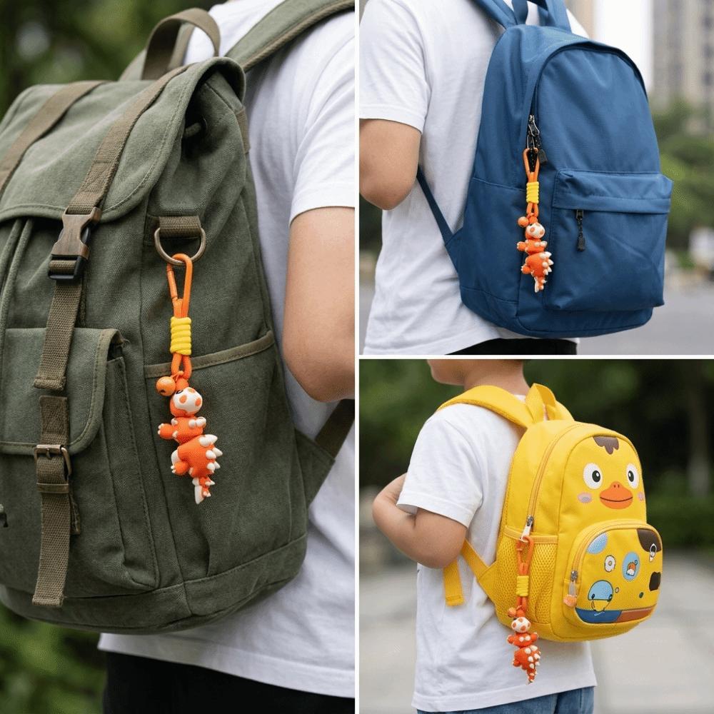 Small Size Stegosaurus Keychain Smooth Solid Material Backpack Hanging Ornament Party Favor