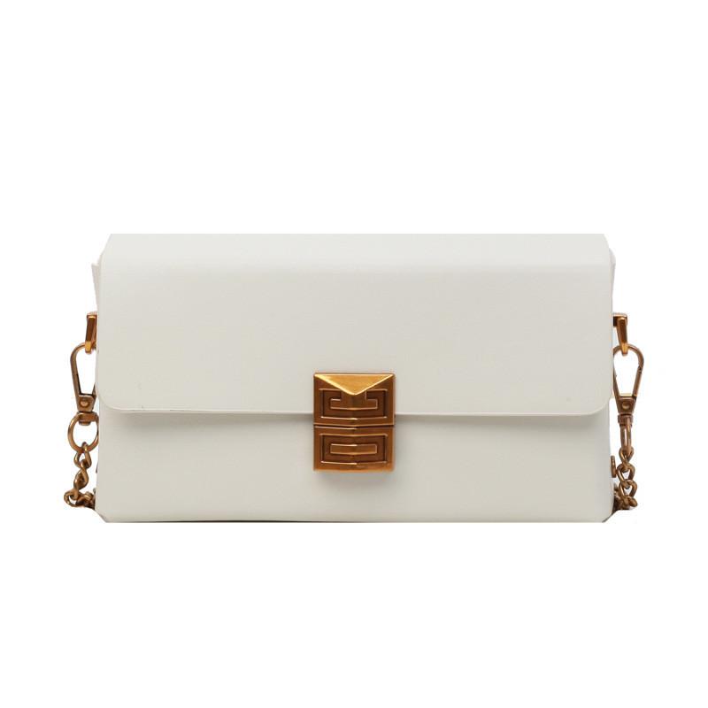 IELGY women's box bag, high-end fashion shoulder armpit bag, retro simple and versatile messenger