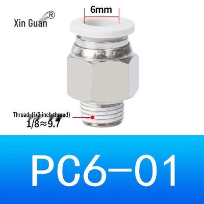 Pneumatic Straight Male Thread Quick Connect Fitting