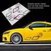 100x38cm Car Body Side Sticker PVC Decals   Sport Styling Decoration Auto Truck Racing Accessories