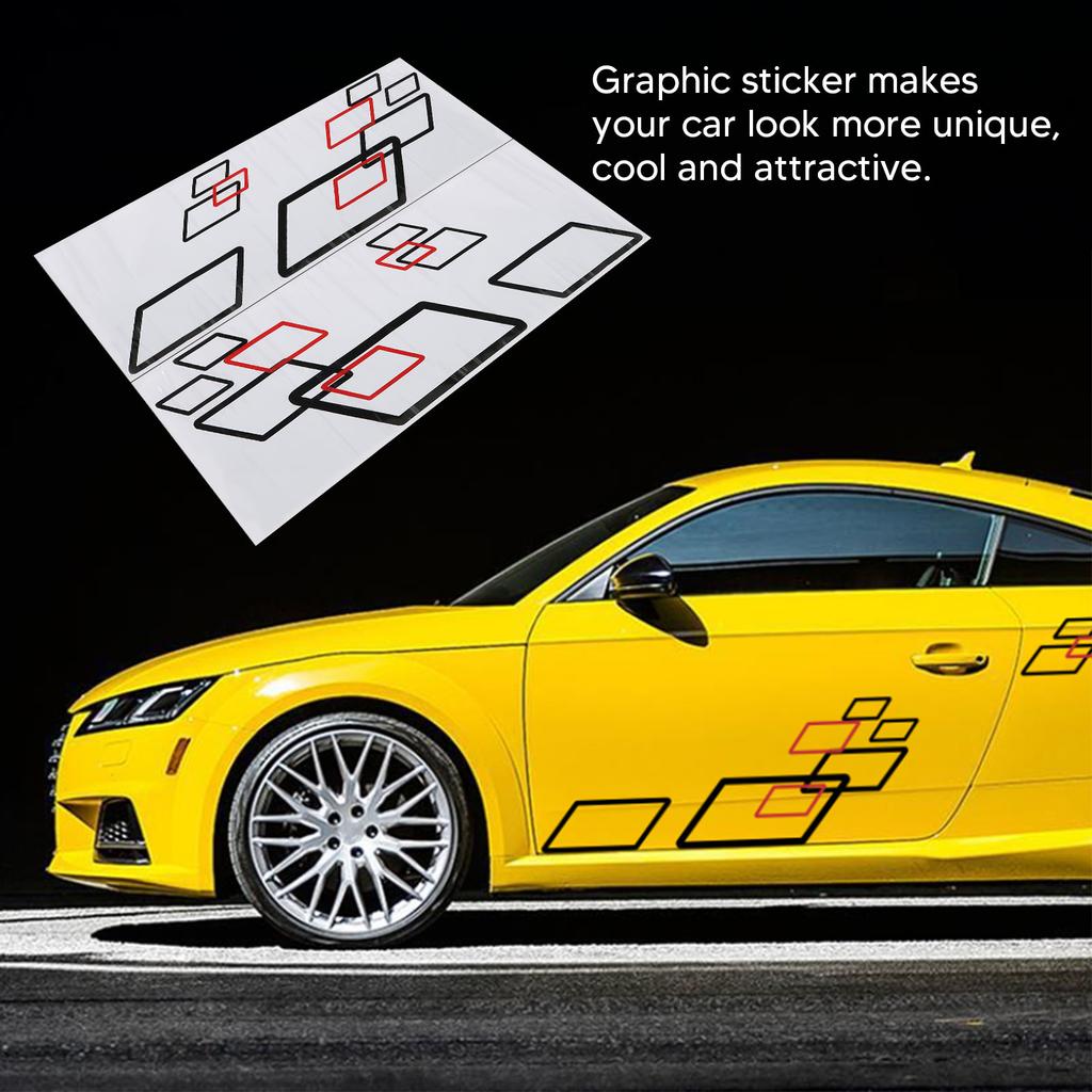 100x38cm Car Body Side Sticker PVC Decals   Sport Styling Decoration Auto Truck Racing Accessories