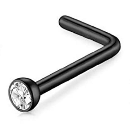 Stainless Steel Nose Ring - Stylish Nose Stud Piercing Jewelry