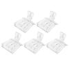 5Pcs Transparent Plastic Metal Bee Queen Clip 6.6x5.1x4.8cm Easy Catch Release Cage Tool for Beekeeping Frames Catcher