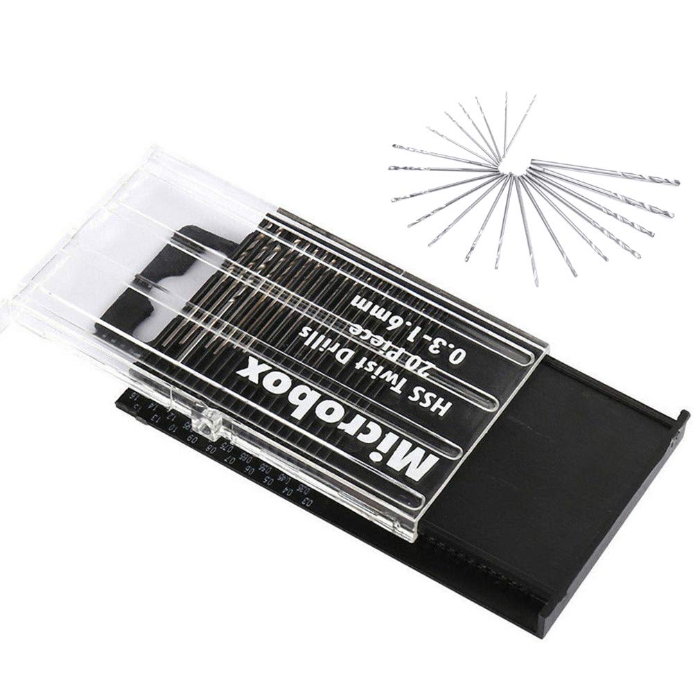 Bestgle Ultra Fine Micro Drill Set, 0.01 - 0.06 Inch (0.3 - 1.6