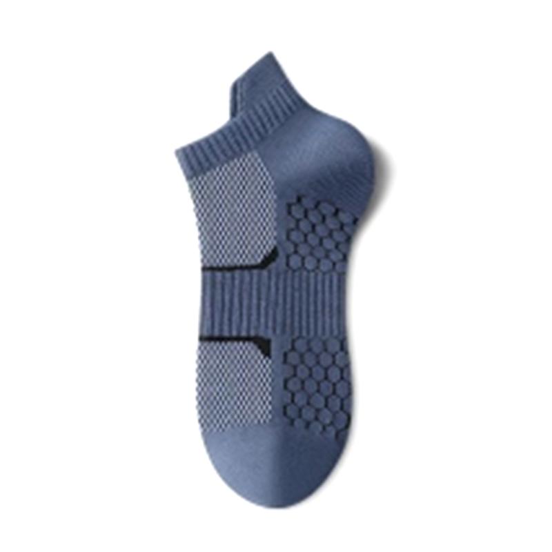 

Man Cotton Short Socks Breathable Mesh Men Comfortable Casual Ankle Sock Pack Male Street S темно-синий