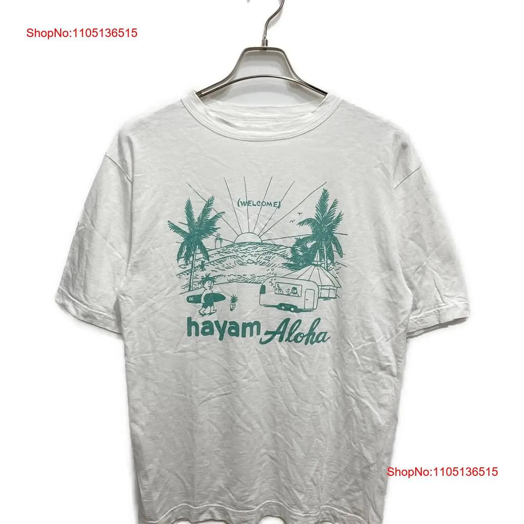 45R 45th Anniversary T Shirt Sea City and Mountain Story Size L White Men vintage Washed fashion Stylish Casual Stretched