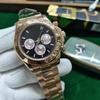 Rolex серії Daytona 40 мм Чоловічий Автоматичний Годинник Золото-Сталь