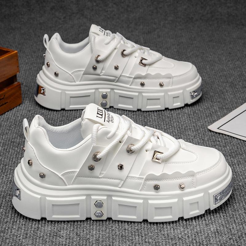 Autumn Fashion Original Men's Skateboarding Shoes Niche Design Sports Shoes Thick Soled Height Increasing Casual Sports Shoes