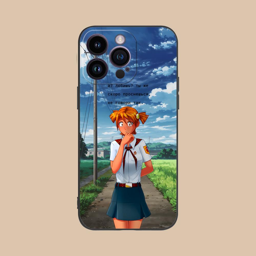 

Вечное Лето Алиса Матовый Чехол для Мобильного Телефона для iPhone 17 16 15 14 13 12 11 X XR XS 8 7 Air Pro Max Plus Mini Чехол iPhone 7 Plus