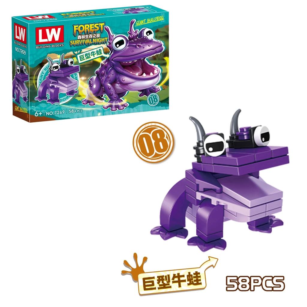 **99 Nights In The Forest Building Blocks Animal Deer Owl Goat Cat Mammoth Loses Deer Assembled Bricks Assembly Model Kids Toys
