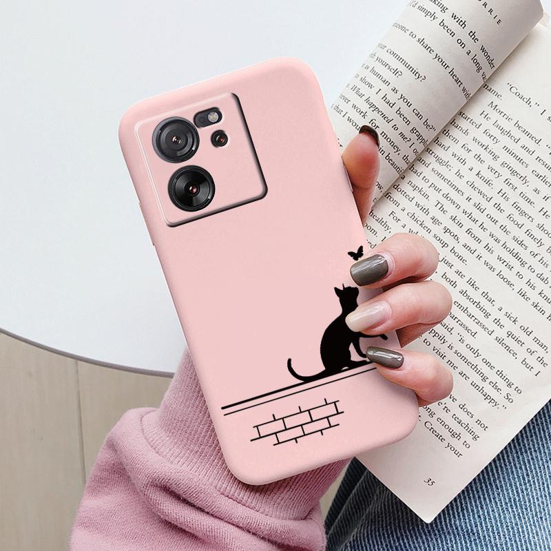 For Xiaomi 13T Pro Case TPU Soft Silicone Coque Flower Pattern Cartoon Painted Phone Cover For Xiaomi 13T Back Protection Capa