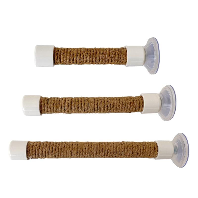 Portable Small Suction Cup, Hemp Rope, Parrot Standing Pole, Vehicle-mounted Interactive Training Frame, Black Phoenix Tiger Skin Bird Standing Pole