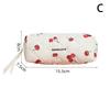1Pc Cherry Printing Makeup Bag Quilted Makeup Bag Large Flower Makeup Bag Women'S Cotton Makeup Bag Flower Travel Wash Bag