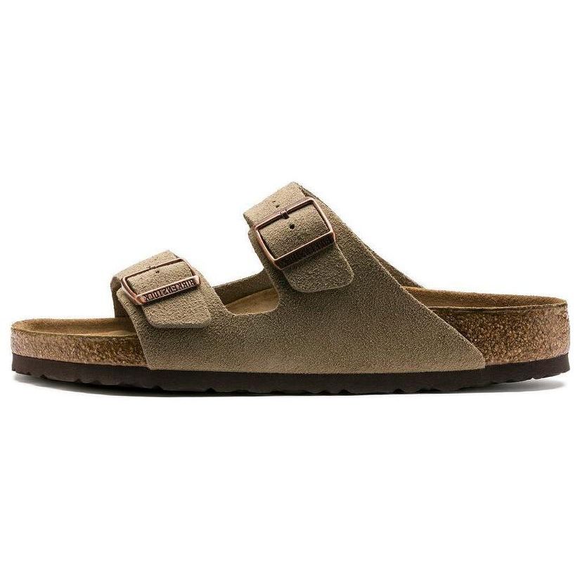 Birkenstock Arizona Suede Taupe Unisex Sneakers Tan 0951301