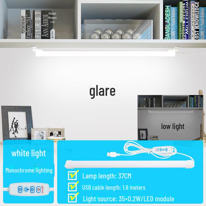 Magnetic LED Desk Lamp with USB Charging for Dorms, College, and Study