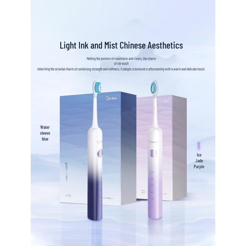 

Midea YM3 Portable Sonic Electric Toothbrush for Adults CN plug (adapter included)
