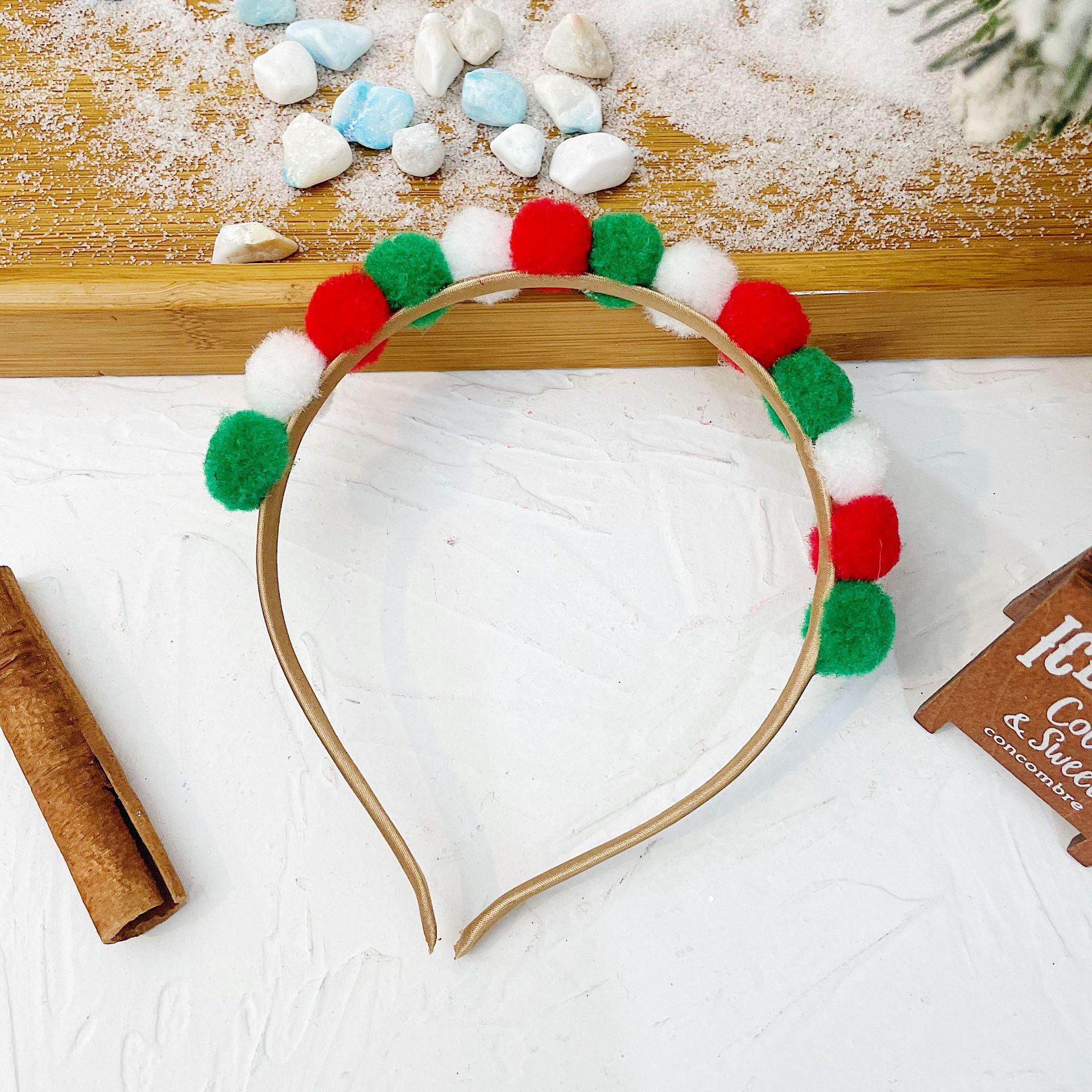 Plush Reindeer Bow Headband for Christmas Dress-Up