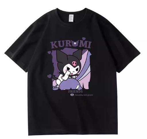 2026 Kuromi Women S T Shirt Casual Shortsleeve Roundneck Hotselling Top Versatile T Shirt Clothing