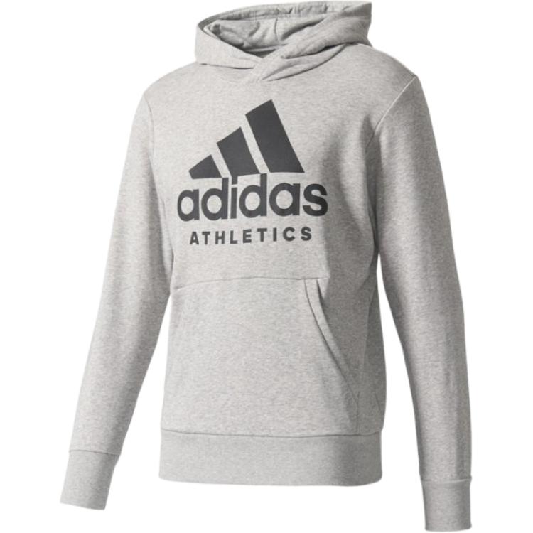 

Adidas Спорт Хай Атлетикс Пуловер с капюшоном Буквенный Длинный рукав Толстовка Мужская толстовка Серый B47375 L