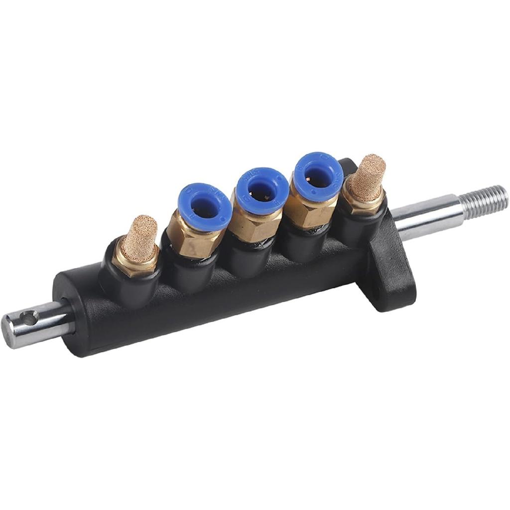 KIMISS Tire Air Control Valve Foot Pedal Valve for Tire Changer Machine, Aluminum Alloy 8mm OD Tubing Connectors Tyre Machine Pneumatic Switch Type A