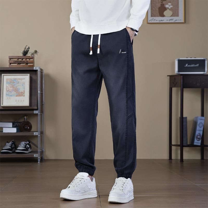

Pants Men s New Men s Casual Pants Trendy Versatile Loose and Skinny Tie Feet Elastic Comfortable Elastic Waist Men s Pants 28
