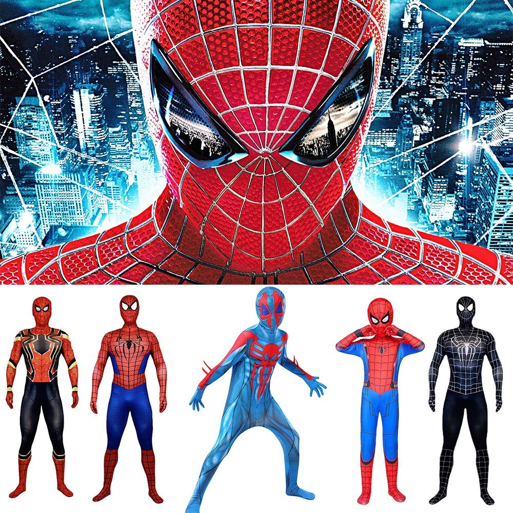 Spider-man No Way Home Amazing Iron Black Cosplay Costume Suit For All Ages