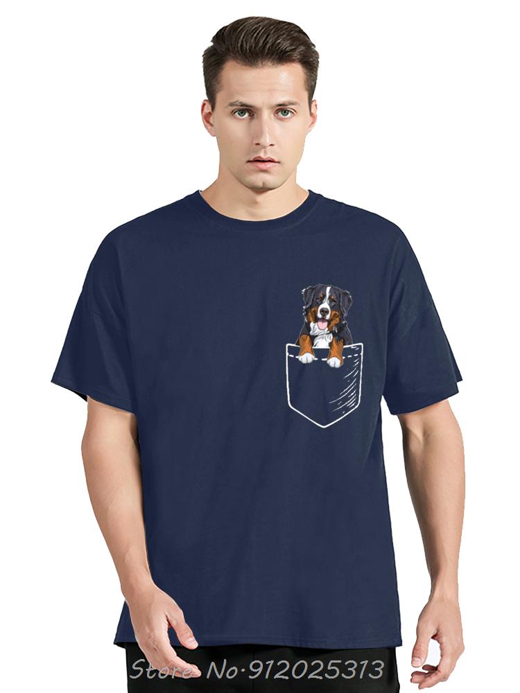 Funny Bernese Mountain Dog Graphic Cotton T-shirts Unisex O-Neck Fashion Casual Tshirt Loose Oversized Streetwear T Shirt