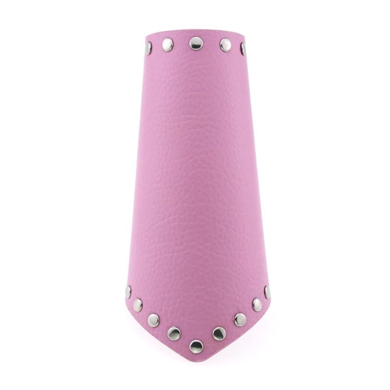 

Cosplay Knight Wristbands with Alloy Rivet Decor Vintage Wrist Bracers Men Cosplay Adjustable Bracers Halloween Supplies 1