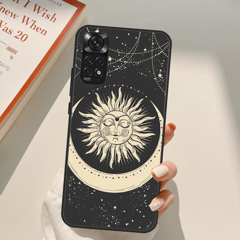 Magic Moon Tarot Case For Xiaomi Redmi Note 11 10 9 8 Pro Note 11S 10S 9S 8T K50 K40 9A 9C 10A 10C Cover