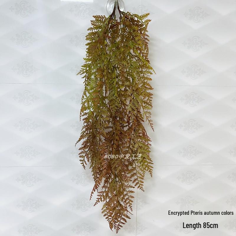 Artificial Spider Plant & Fern Hanging Decor - Trailing Green Vines for Wall & Ceiling