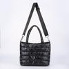 Women Quilted Tote Handbag Versatile Down Hobo Bag Lightweight Puffy Crossbody Bag Large Capacity Casual Winter Commuting Bag