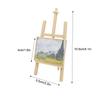 1:12 Șevalet în miniatură pentru casă de păpuși, șevalet de artă, pictură în ulei, suport de prezentare pentru decorarea camerei de acasă, casă de păpuși, micro scenă, accesoriu de construcție