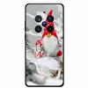 Christmas Cover For Vivo X200 Pro 6.78"Black Silicone Case For vivo X200 Pro mini 6.31" TPU Santa Claus ChristmasTree Back Cover