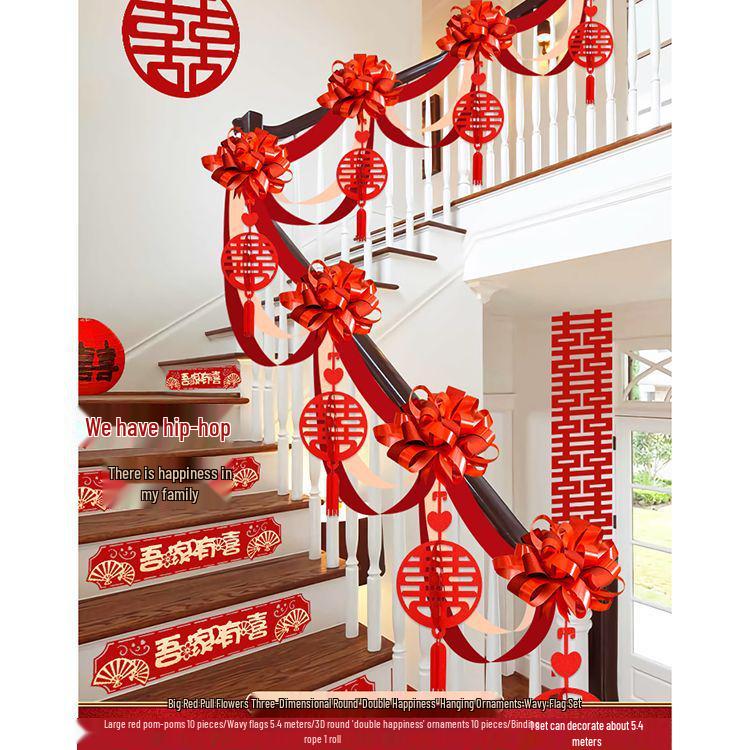 Wedding Handrail Decor: Stair & Balcony Floral Accents for Venue Styling