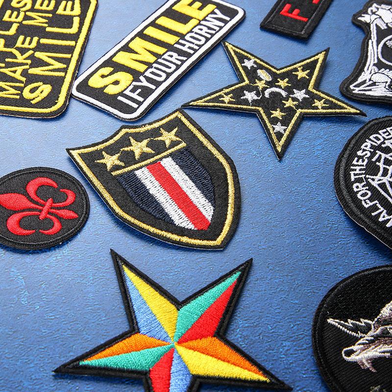 Badge Cloth Sticker Clothes Pants Patch Sticker Down Jacket Jeans Hole Repair Sticker Pattern Embroidery Sticker