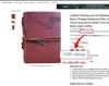 Retro Faux Leather Notebook with Key Binding and Embossed Logo