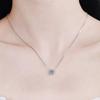 Classic Bull Head Pendant: 925 Sterling Silver with PT950 Gold Plating, 1-Carat Moissanite Necklace for Women.