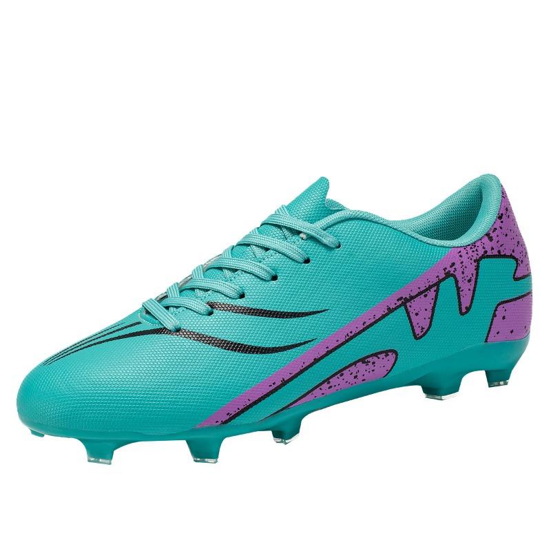 Flache Fußballschuhe für Kinder, Jungen und Schüler, Mädchen, bei gebrochenen Nägeln, grüne Trainingsschuhe, Fußballschuhe für Vereinsspiele