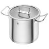 High Pot - ZWILLING - Pro 24 Cm - 18/10 Stainless Steel - SIGMA Classic+ Base - Glass Lid