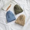 Solid Color Extended Wool Hat Women's Winter Versatile Cold-proof Loose Warm Casual Knitted Hat Men