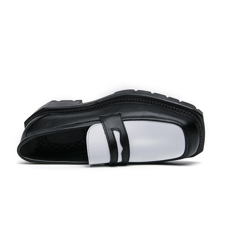 Fashion Leather Shoes Man Casual Loafers Luxury Design Slip on Male Dress Shoes Leisure Style Big Size Good Wear-resistant Sole