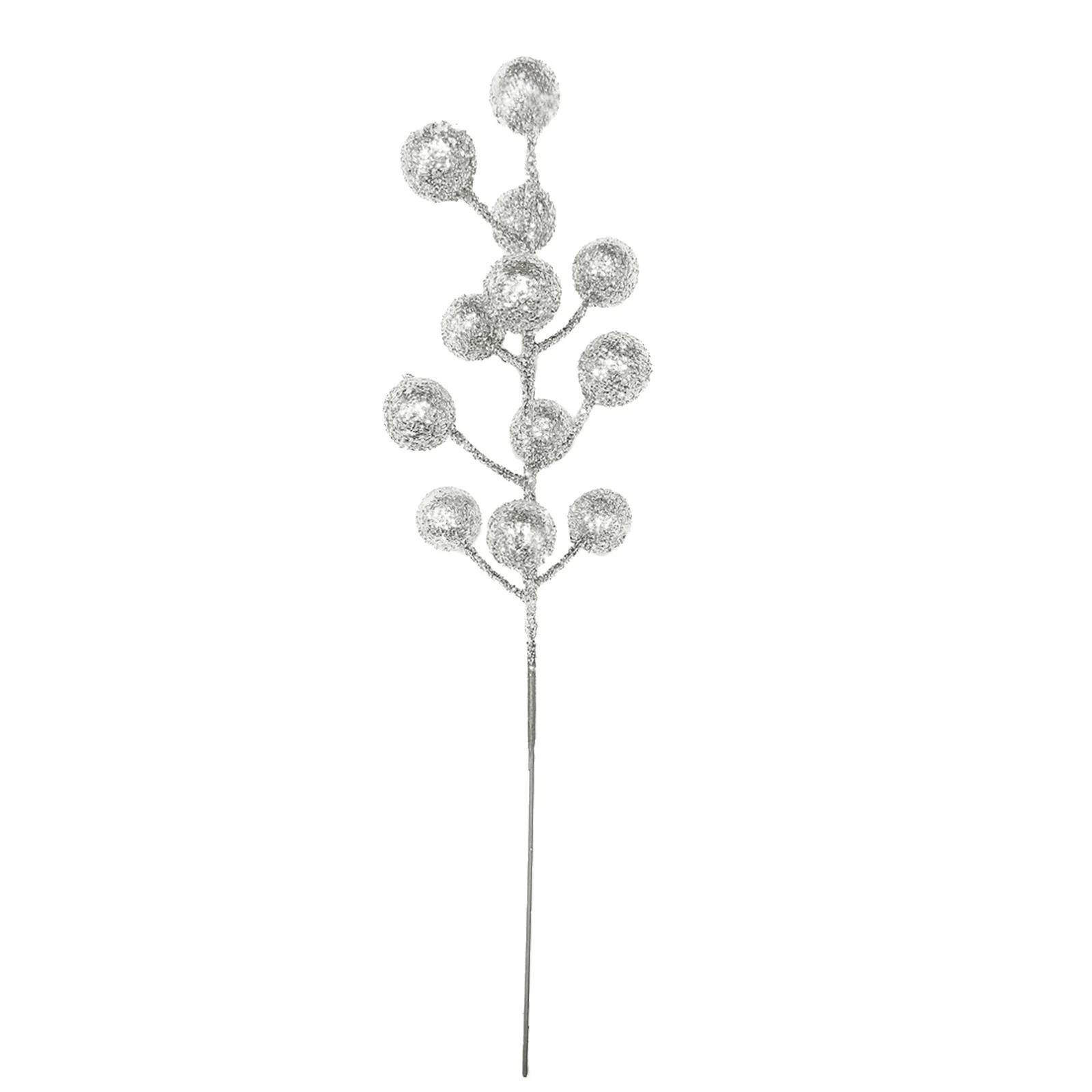 Xmas Artificial Berries Simulated Fruit Bunches Christmas Supplies Creative 12 Heads Foam Ornaments