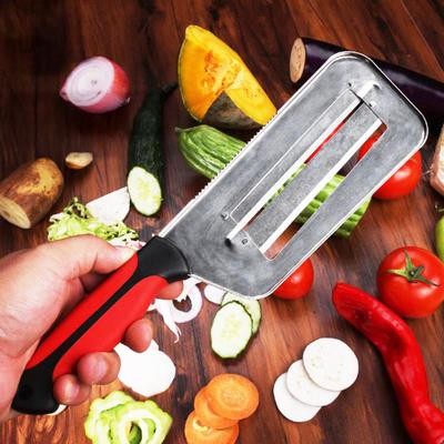 Lahana Doğrayıcı Rende Paslanmaz Çelik Sebze Kesici Coleslaw Yapma Makinesi Çift Katmanlı Sebze Dilimleyici Lahana Havuç Patates için