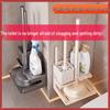Bathroom Cleaning Set: Toilet Brush, Plunger, Storage Rack - No Dead Corners