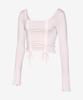 Grande Line String Shirred Long Sleeve