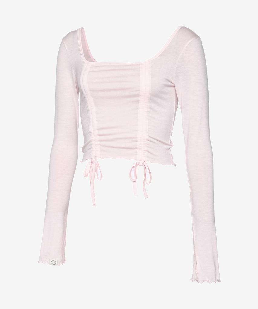 Grande Line String Shirred Long Sleeve