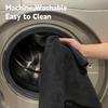 5/2 Pcs Microfiber Salon Towels Black For Hair Stylist Bleach Proof Hair Towel For Home Hotel Beauty Salon