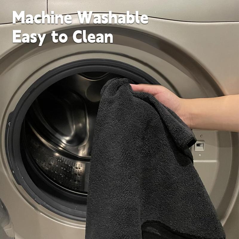 5/2 Pcs Microfiber Salon Towels Black For Hair Stylist Bleach Proof Hair Towel For Home Hotel Beauty Salon