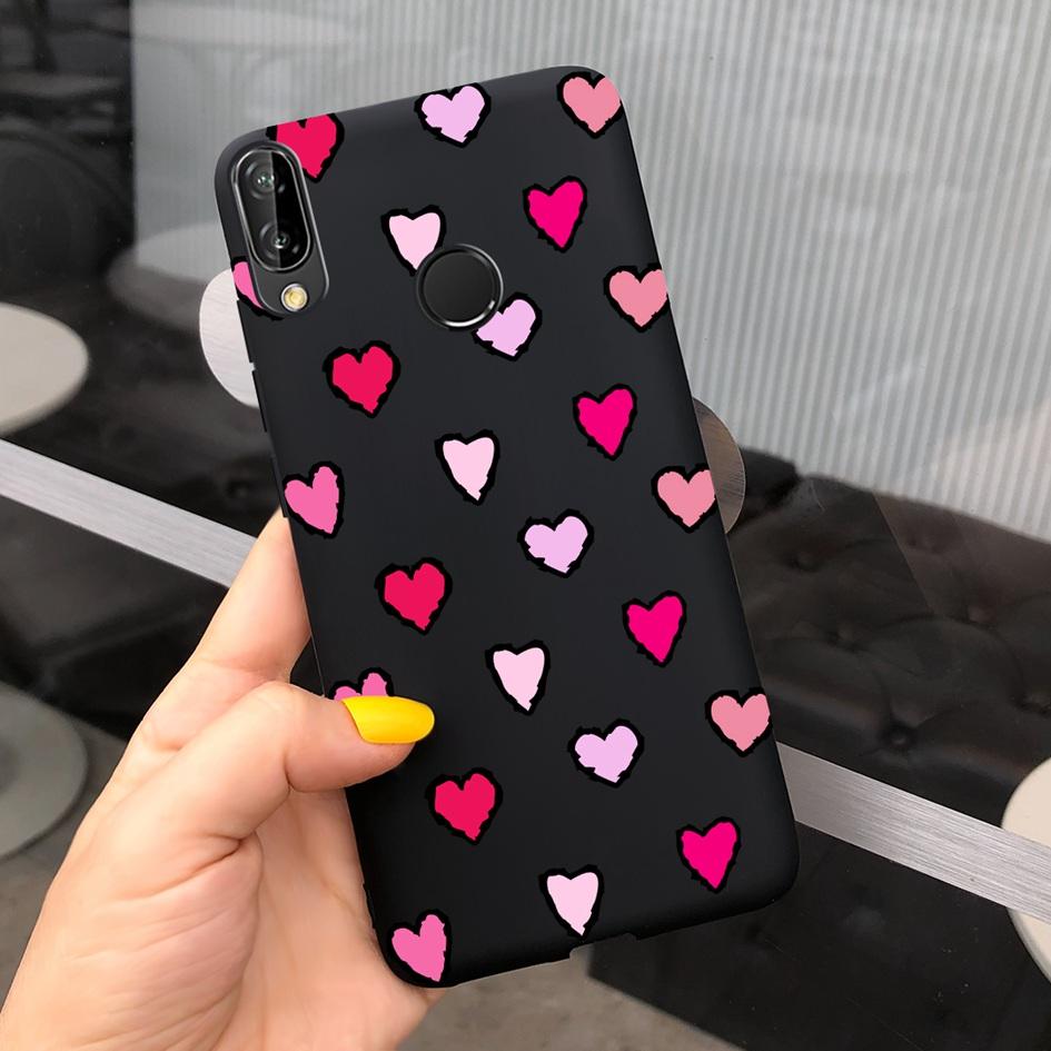 For Huawei P20 Lite Case Phone Cover Cute Love Heart TPU Protective Bumper Shell For Huawei P20 Lite ANE-LX2 Nova 3E Soft Fundas