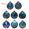 Acryl Ozeanleben Kollektion Weihnachtsbaumkugel Ornament, Klarer Meeres-Leuchtstern Fisch Feiertags-Tischdekoration zum Aufhängen für Weihnachtsbaum,
